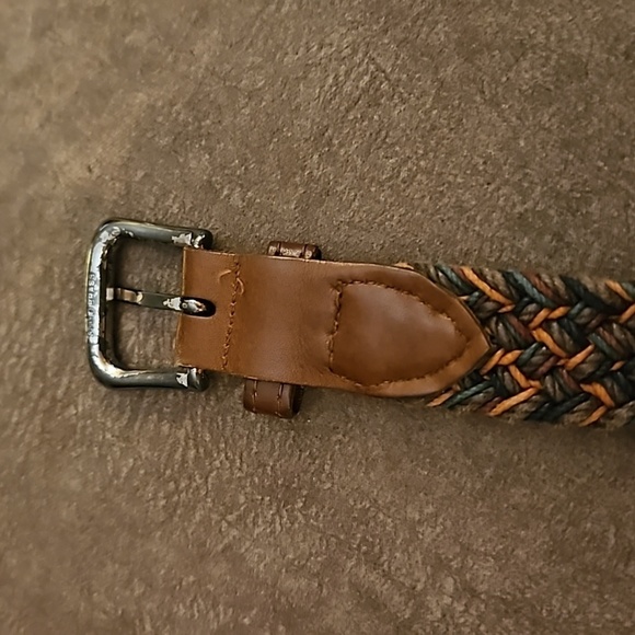 VTG Woven Faux Leather Boho Unisex Braided Belt Medium/Large - Picture 8 of 9